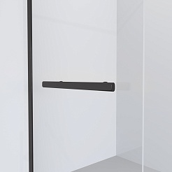 Niagara Душевая перегородка Nova 100 NG-681-10BLACK черная матовая – фотография-4